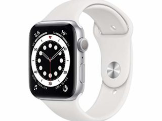 Apple Watch Series 6 (GPS, 44 mm) Caja de Aluminio en Plata - Correa Deportiva Blanca