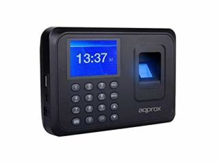 Approx Lector BIOMETRICO Control DE Presencia APPATTENDANCE01, Negro