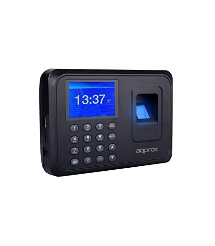 Approx Lector BIOMETRICO Control DE Presencia APPATTENDANCE01, Negro