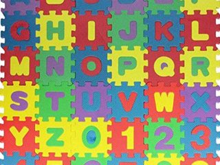aprendizaje Abecedario Número Puzle rompecabezas alfombra Letras Esponja Suelo SEGURO 36pcs Alfombra Juegos Para Niños Niños RU Por Wedding Decor (GRAN TAMAÑO)