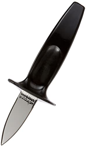 Arcos Serie Gadgets, Abre Ostras, Hoja de Acero Inoxidable de 60 mm, Mango de Polipropileno color Negro