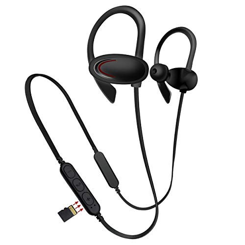 Areabi S 951 - Auriculares Bluetooth deportivos con reproductor MP3 integrado, Bluetooth 5.0, micrófono HD, auriculares inalámbricos para correr, fitness, bicicleta, gimnasio