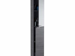 ARKITMOBEL Mueble de Baño, Columna de baño 2 Puertas y 4 Patas, Modelo Koncept, Acabado en Color Gris Ceniza, Medidas: 30 cm (Ancho) x 182 cm (Alto) x 25 cm (Fondo)