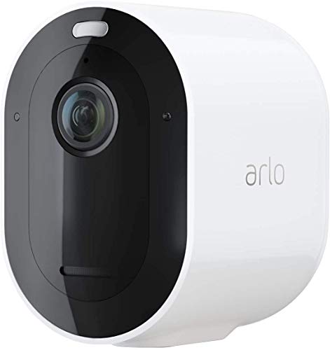 Arlo Pro4 Spotlight, Cámara vigilancia wifi exterior, faro y sirena integrados, detector de movimiento, visión nocturna en color, Con una prueba gratuita de 90 días de Arlo Secure, Blanco