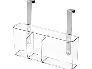 Armario de Cocina Sobre la Cesta de Almacenamiento de la Puerta,Canasta Organizadora de Soporte de Almacenamiento para Armario Carrito de ducha colgante,Solución de almacenamiento.(C)