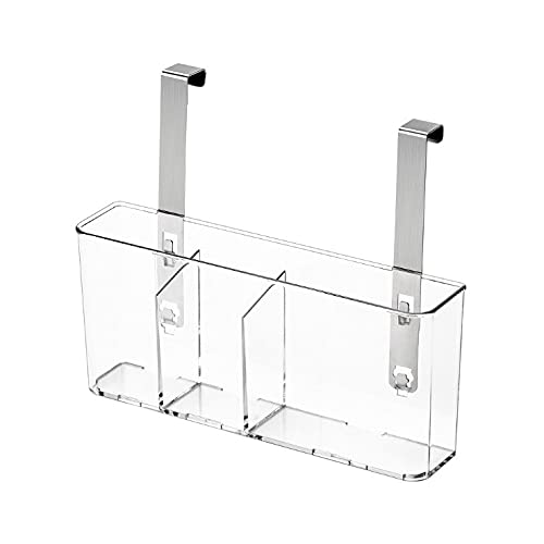 Armario de Cocina Sobre la Cesta de Almacenamiento de la Puerta,Canasta Organizadora de Soporte de Almacenamiento para Armario Carrito de ducha colgante,Solución de almacenamiento.(C)