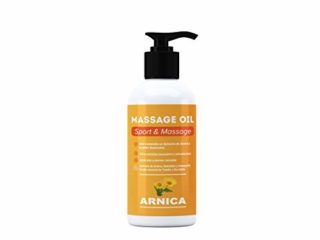 ARNICA - Aceite para masaje con extracto de Arnica, Calendula y Hamamelis - Efecto relajante para dolores musculares, espalda, hombro, pies, rodilla, contracturas (250 ml)