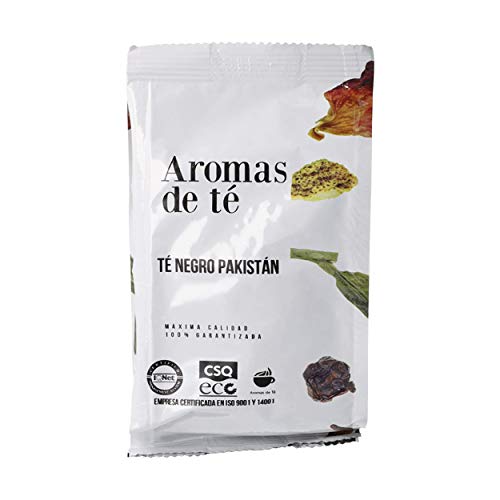 Aromas de Té | Té Negro Pakistan 100gr | Té Negro Digestivo y Antioxidante con Clavo, Canela Cardamomo, Vainilla | Infusión Detox | Té Negro de Sabor Picante y Fresco