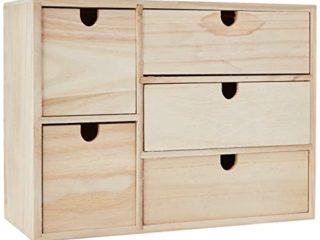 Artemio 14002158 - Mueble con cajones (Madera, 35 x 15 x 26 cm), Color Beige