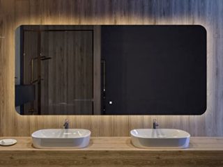Artforma Premium Espejo de Baño con Iluminación LED - 100x60 - Luz Espejo de Pared con Interruptor Táctil - Diferentes tamaños - retroiluminado Iluminado Blanco Neutro 4500K - T105