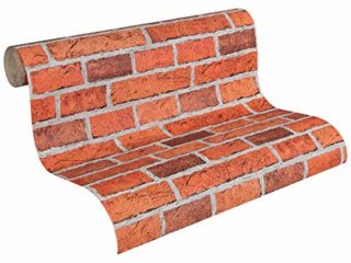 A.S. Création papel pintado de papel Dekora Natur gris rojo 10,05 m x 0,53 m 779816