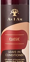 As I Am Leave-in Conditioner, Negro, Coco, 237 Mililitro