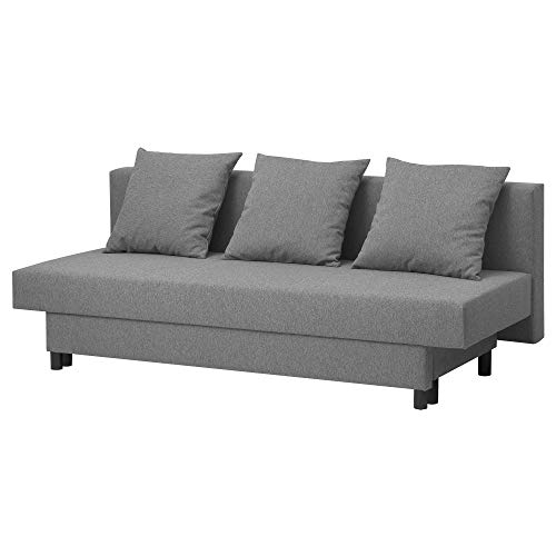 ASARUM sofá-cama de tres plazas 191x84x73 cm gris