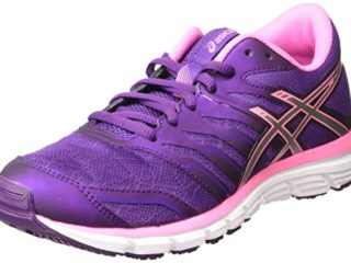 ASICS - Gel-Zaraca 4, Zapatillas de Running Mujer, Morado (Purple/Silver/Flamingo 3393), 36 EU