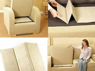 Asiento de sofá Rejuvenator Junta fuerte 1-2-3 Asiento de asiento hundido | Sillón | Fijador de cojín de asiento Soggy | Protector de tapicería súper sólido... (3 plazas)