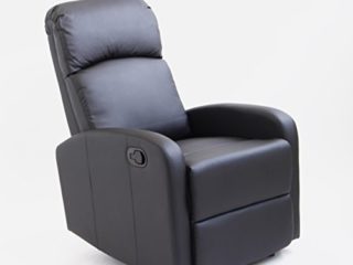 Astan Hogar Sillón Relax con Reclinación Manual, Tapizado en PU Anti-Cuarteo, Modelo Premium AH-AR30600NG