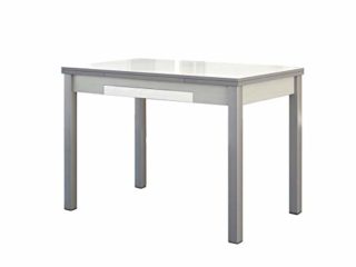 ASTIMESA Mesa de Cocina Extensible con Alas Blanco 50x90cm