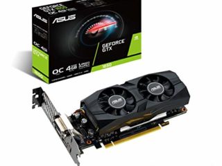 ASUS GTX 1650-O4G-LP-BRK - Tarjeta gráfica (NVIDIA GeForce GTX 1650, 4 GB, GDDR 5, 128 bit, 896 Cuda Núcleos, 1710 MHz, HDMI, DisplayPort, DVI, PCI Express 3.0 x 16)