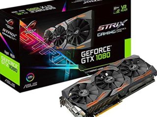 ASUS STRIX-GTX1080-A8G-GAMING - Tarjeta gráfica (Strix, NVIDIA GeForce GTX 1080, 8 GB, GDDR5X, DVI, HDMI, DP) Color Negro (Reacondicionado)