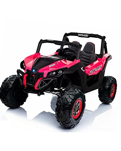 ATAA Buggy UTV RSX 24v - Rosa - El Coche eléctrico para niños Buggy UTV - RSX es un Coche Todo Terreno Muy Potente con batería 24v.