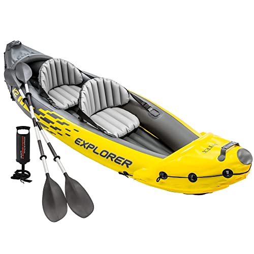 ATAA Kayak Hinchable para Adultos Explorer K2- Kayak Canoa Hinchable para Adultos Explorer K2 Ideal para 2 Personas