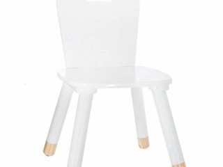 ATMOSPHERA CREATEUR D'INTERIEUR Silla de Madera para niños-Decoración Nube-Color Blanco, marrón, L. 28 x l. 50 x H. 28 cm