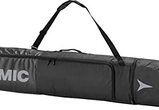 Atomic, Bolsa para esquís, 205 x 24 x 20,5 cm, Altura regulable, Poliéster, Double Ski Bag, Negro/Gris, AL5045230