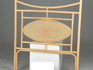 AubryGaspard - Cabecero de cama de mimbre para 1 persona