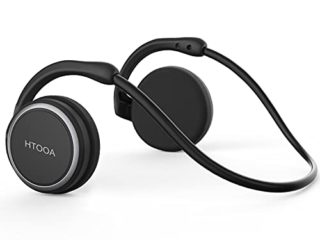 Auriculares Bluetooth 4.2 Deportivos Inalámbricos Cascos,Inalámbricos Running Impermeable Cascos Correr con Micrófono,Hi-Fi Sonido Estéreo,12 Horas de Juego,Gimnasio (Negro)