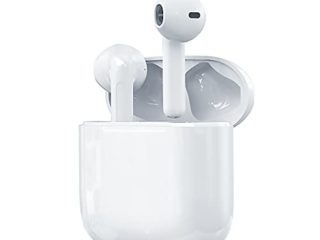 Auriculares Bluetooth, Auriculares Inalámbricos Bluetooth 5.0 en la Oreja con Caja de Carga Rapida, Micrófono Incorporado, Control Táctil, IPX5 Impermeables, para iPhone Samsung Xiaomi OPPO