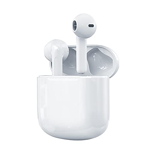 Auriculares Bluetooth, Auriculares Inalámbricos Bluetooth 5.0 en la Oreja con Caja de Carga Rapida, Micrófono Incorporado, Control Táctil, IPX5 Impermeables, para iPhone Samsung Xiaomi OPPO