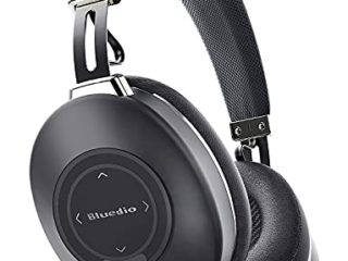 Auriculares Diadema Bluetooth, Bluedio H2 Auriculares con Cancelación Activa de Ruido, 57mm Controlador Profundo HiFi Bass, Control Táctil de Diapositivas, Inalámbricos Cascos para Skype/PC/Móvil