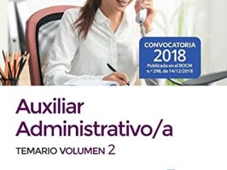 Auxiliar Administrativo/a del Ayuntamiento de Torrejón de Ardoz. Temario volumen 2