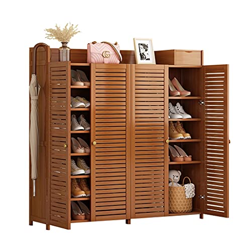 Aveo Zapatero Gabinete de Zapatos Cuatro Puertas Ocho Historia Capacidad de Gran Capacidad Puerta Hogar Solid Bedroom Dormitorio Entrada Pase Zapatera