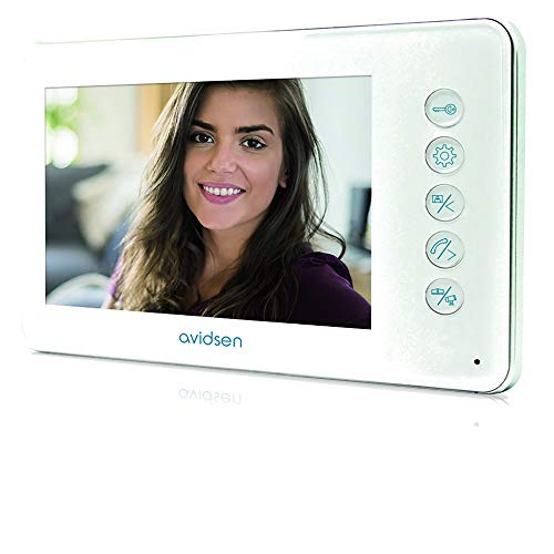 AVIDSEN - Monitor de videoteléfono - Ylva-4.3 pulgadas, es decir, 11 cm en diagonal, resolución: 800 x 3 (RGB) x480, protección en caso de cortocircuito y en caso de polaridad inversa - 112246