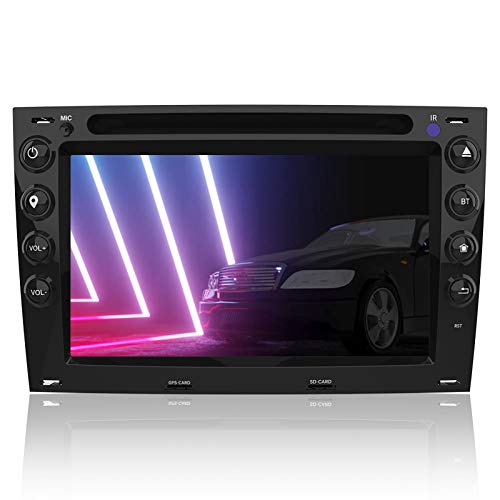AWESAFE Radio Coche 7 Pulgadas con Pantalla Táctil 2 DIN para Renault Megane 2003-2009, Autoradio con Bluetooth/GPS/FM/RDS/CD DVD/USB/SD, Apoyo Mandos Volante, Mirrorlink y Aparcacimiento