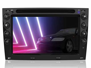 AWESAFE Radio Coche 7 Pulgadas con Pantalla Táctil 2 DIN para Renault Megane 2003-2009, Autoradio con Bluetooth/GPS/FM/RDS/CD DVD/USB/SD, Apoyo Mandos Volante, Mirrorlink y Aparcacimiento