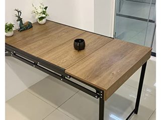 AWSAD Escritorio de Computadora Flotante Mesas de Pared Plegables de Cocina Estante Colgante Telescópico Doméstico Banco de Trabajo Plegable (Color : A, Size : 1220X635X740mm)