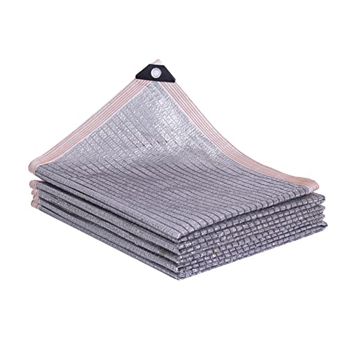 AWSAD Toldos Paño de La Cortina del Papel de Aluminio Rectangular Transpirable Toldo Camping para Jardín Flor Plantas Pérgola Patio (Color : Silver, Size : 1x2m)
