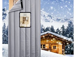AYLYHD Cortina de Puerta de Algodón Espesa a Prueba de Viento Aislamiento Cortinas Foscurit Insonorizar Cortina Cuarto Cortina de Partición Resistente a La Abrasión Tela de PU