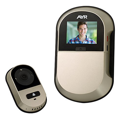 AYR 757 Mirilla Digital WiFi para Puerta, Níquel Mate