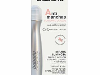 Babaria - Antimanchas Contorno de Ojos, Triple Acción Manchas, Ojeras y Arrugas, Cuidado de Día y de Noche, Apto para Todo Tipo de Pieles y Edades, Vegano - 12 ml
