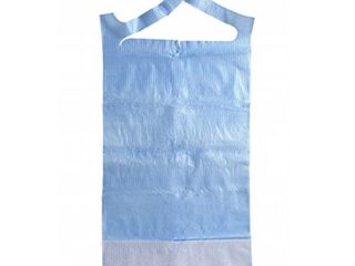 Babero Desechable Adulto 2 capas-Bolsa 100u