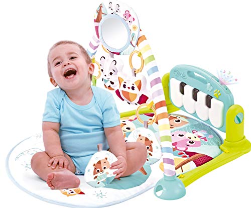 Babify Manta de Juegos Musical con Proyector y Juguetes (Verde)