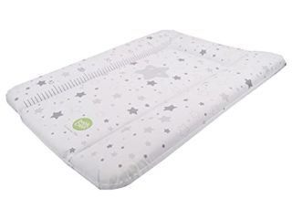 BabyCalin Comfort Cambiador Grey Star 50 x 70 cm - Con tabla de crecimiento impresa