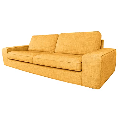 BACoverZone Funda de Sofá para IKEA Kivik 3 Plazas (228cm), Relax Protector de Sofá 3 Plazas para Salón, Funda de Sofá Lavable (T-12,3 Plazas)