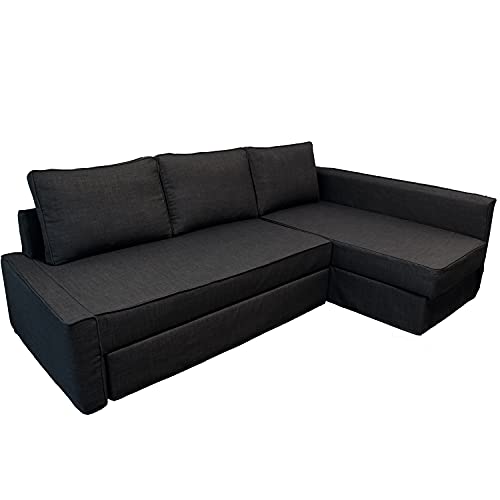 BACoverZone Fundas para Sofa para IKEA Friheten, Cubre Sofa en Forma de L, Funda Sofa Chaise Long（T-32，Derecha）