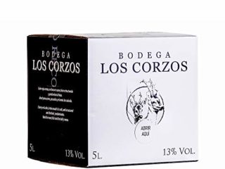Bag in Box 5L Vino Tintos Recomendado (Equivalente a 6,5 Botellas de 750 ml) vino tinto afrutado caja de vino con grifo y asa incorporada de Bodegas Los Corzos