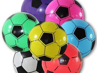 Balón de fútbol 12x pelotas de plástico de 20 cm