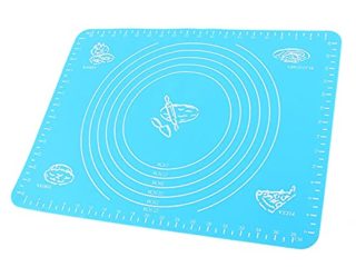 Bandeja de Silicona para Hornear, Fácil de Limpiar, Evita que Se Pegue, Alfombrilla Duradera para Hornear Resistente Al Calor con Escala para Uso Doméstico(azul)